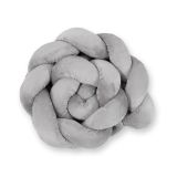 Protector de Cuna Knot Bumper Minky My Sweet Baby 180cm Gris