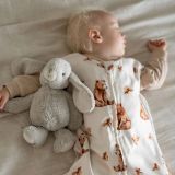 Saco de dormir de bambú 0-6 meses 0,5 TOG Ositos – Blanco