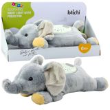 Elefante de Peluche con Proyector y Sonidos