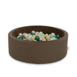 Piscina de Bolas My Sweet Baby con 300 Bolas Coloridas - Chocolate