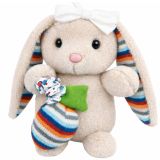 Conejito de Peluche con Música y Carrito Beige