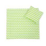 Juego de minicuna para Bebés My Sweet Baby - Duvet y Almohada Chevron Verde