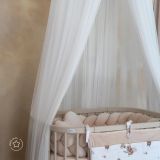 Dosel de tul en color crudo, perfecto para la habitación del bebé de Waldin.