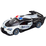 Coche de policía teledirigido Lean toys blanco con acabado deportivo