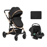 Carrito de bebé 3en1 Kikkaboo Amaia Negro 2024
