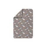 Edredón de bambú para bebé Ballenas en color taupe, diseño encantador y acogedor.