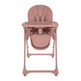 Trona Pastello 3 Kikkaboo rosa con asiento acolchado de acabado tipo piel