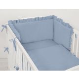 Protector de Cuna My Sweet Baby Universal con Volante - Azul Pastel - imagen 2