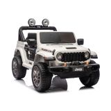 Jeep Rubicon 4x4 Batería 24V Vehículo Eléctrico Blanco