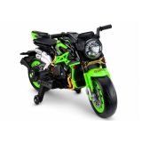 Moto eléctrica XW-07 en color verde con características LED