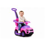 Correpasillos evolutivo rosa Lean Cars con asa 85 cm y consola de 5 sonidos