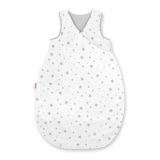 Cotton Sleeping Bag For Children, Size M, 3-12 Months, Tog 2.5, All-season - Mini Gray Stars