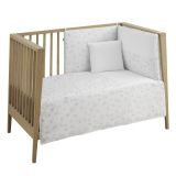 Jgo 2 Pcs.colcha I-v. Cuna 60 Merlo Crudo 60x120x3 Cm - Cambrass