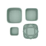 Juego de fiambreras Kikkaboo de silicona Platinum Sage - imagen 2