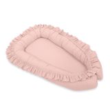 Baby Nest Premium Cocoon For Infants With A Ruffle My Sweet Baby- Pastel Pink