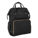 Bolsa de mamá Siena Negro & Oro Kikkaboo: Estilo y Funcionalidad