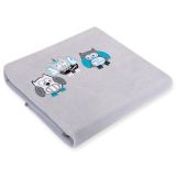 Manta de Felpa para Bebés My Sweet Baby - Búhos Gris-Turquesa - imagen 2