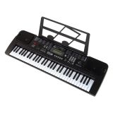 Teclado Negro con Micrófono Instrumento Musical
