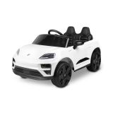Coche eléctrico infantil Porsche Macan blanco Toyz con licencia oficial, vista frontal