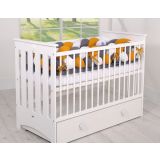 Protector de Cuna Knot Bumper XXL My Sweet Baby - Blanco, Amarillo y Antracita - imagen 3