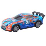 Coche de Carreras Teledirigido con Luz Naranja y Turquesa