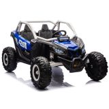Buggy eléctrico infantil 4x4 KKL-808 24V azul LEAN CARS vista tres cuartos
