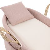 Moises Bebe Mio Cuco + Patas Georgia Rosa/beige 39x80x61 Cm - Cambrass - imagen 3