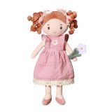 Muñeca Cuddly Lily de Babyono con su colorido atuendo.