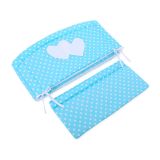 Protector de Cuna XXL My Sweet Baby - Corazones en Turquesa - imagen 2