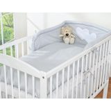 Protector de Cuna My Sweet Baby Universal Hearts Grey - imagen 2