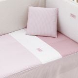 Jgo 2 Pcs.colcha I-v. Cuna 70 Vichy10 Rosa 70x140x3 Cm - Cambrass - imagen 2