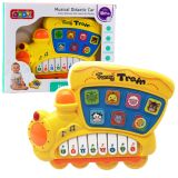Piano Educativo Eléctrico Locomotora Amarillo