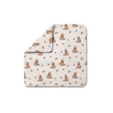 Edredón de bambú para bebé Ositos beige claro, diseño atractivo y confortable.