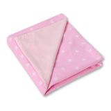 Manta de Cochecito Doble Cara Estrellas Rosa - My Sweet Baby - imagen 2