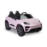 Coche eléctrico Porsche Macan rosa 24V Toyz, vista lateral con puertas funcionales