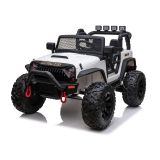 Coche Eléctrico Jeep JC666 para Niños Color Blanco