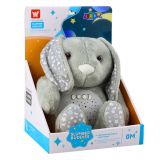 Conejo de Peluche Proyector y Sonidos en Gris