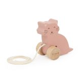 Juguete pequeño de madera para arrastrar Trixie - material natural y duradero.