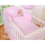 Juego de Cuna 2 piezas My Sweet Baby - Corazones Colgantes Rosa - imagen 3
