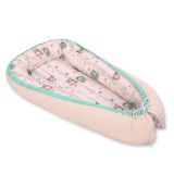 Cocoon Premium Reversible para Bebés My Sweet Baby - Owls Cream/Pink - imagen 3