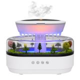 Vista del humidificador en uso, creando un ambiente relajante.