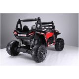 Vista del buggy JS360 mostrando su acabado robusto y moderno en ecocuero.