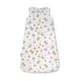 Saco de dormir de bambú 6-18 meses 0,5 TOG CandyCute – Blanco
