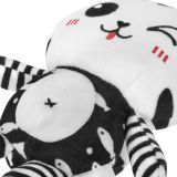 Colgante de Peluche Gato Blanco y Negro Akuku para Bebés - imagen 2