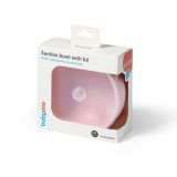 Bol de Silicona con Ventosa y Tapa Rosa Babyono - Alimentación Bebé - imagen 2