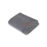 Manta Merino Melange 90x75 de Sensillo, gris oscuro, regula la temperatura.