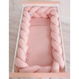 Knot Bumper XXL - Protector de Cuna My Sweet Baby en Rosa Pastel - imagen 3