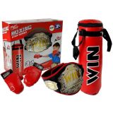 Set de Boxeo Infantil con Saco, Guantes y Cinturón