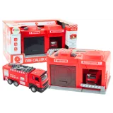 Estación de Bomberos Infantil con Camión y Walkie Talkie