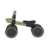 Correpasillos Kikkaboo Blinky verde 1-3 años con sillín ajustable, vista lateral